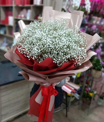Букет цветов из: Гипсофила в Вознесенской Краснодарского края