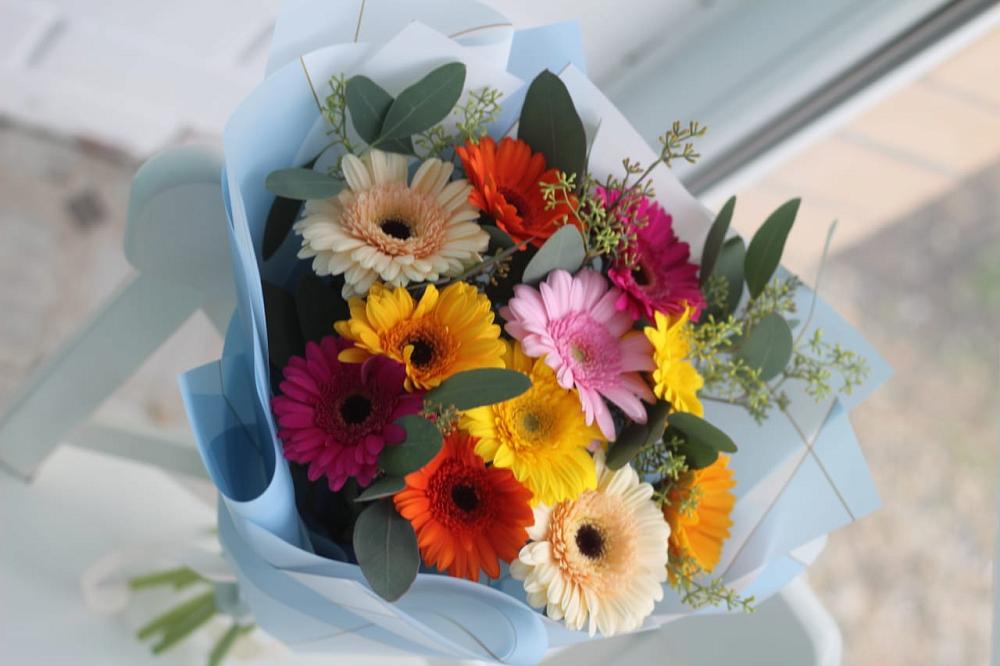 Букет цветов из: Герберы в Вознесенской Краснодарского края