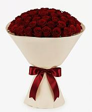 Букет 101 Бордовая роза Блэк Бакарра в Вознесенской Краснодарского края