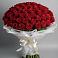 Букет 101 Красная роза Блэк Мэджик в Вознесенской Краснодарского края