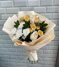 Букет цветов из:  Розы и Хризантемы в Вознесенской Краснодарского края