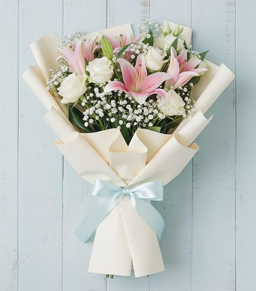 Букет цветов из: Лилии в Вознесенской Краснодарского края