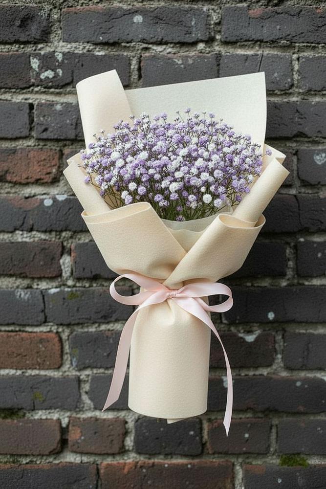 Букет цветов из: Гипсофила в Вознесенской Краснодарского края