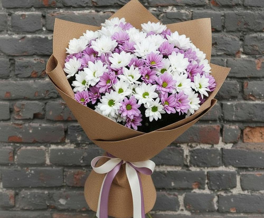 Букет цветов из: Хризантемы в Вознесенской Краснодарского края