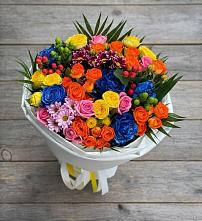 Букет цветов из:  Розы и Хризантемы в Вознесенской Краснодарского края