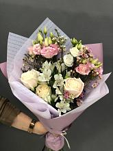 Букет цветов из:  Альстромерии, Розы и Лизиантусы #REPLACE_PRED# Вознесенской Краснодарского края