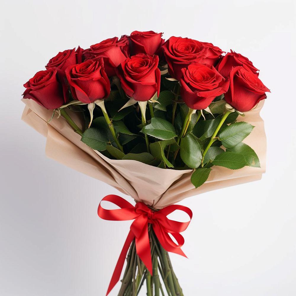 Букет 11 Красных роз Эдлесс Лав в Вознесенской Краснодарского края